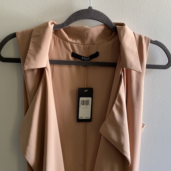 NWT GUESS Brienna Long Draped Vest SIZE S - Picture 9 of 15